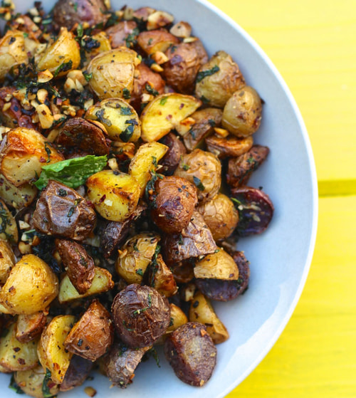 Roasted Piccolos Medley with Hazelnuts & Herbs