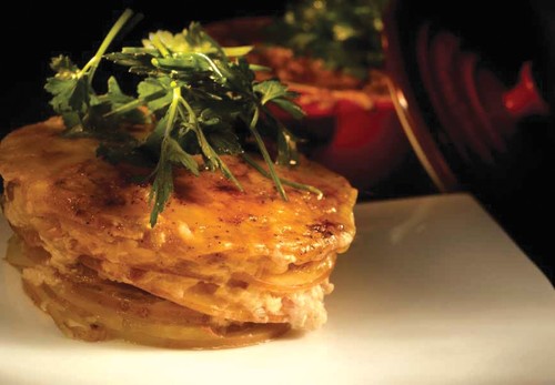 Rich jazzy Red Jackets potato bake