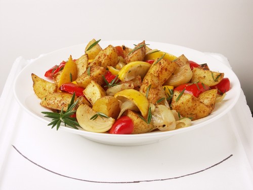 Roast Potato with Rosemary, Onion & Lemon