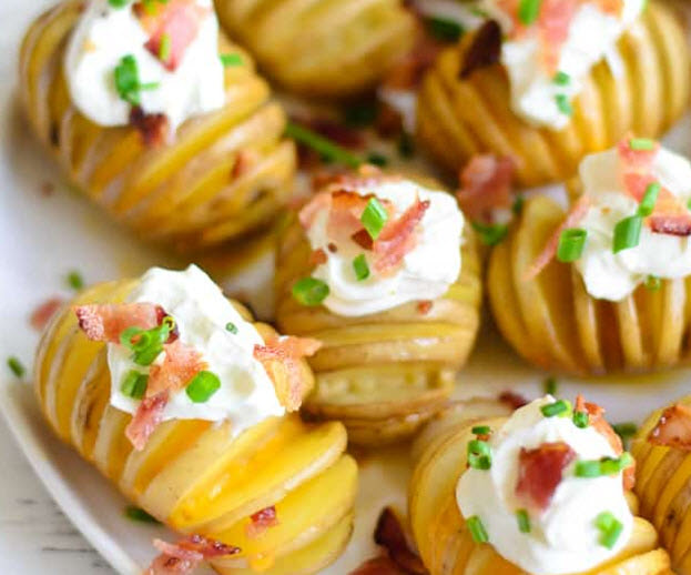 Mini Grilled Hassleback Potatoes