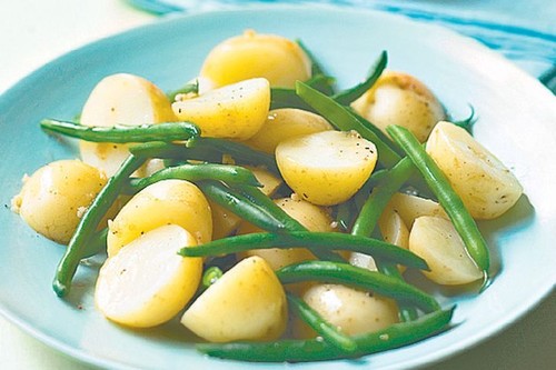Potatoes and beans