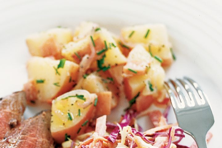Warm potato salad