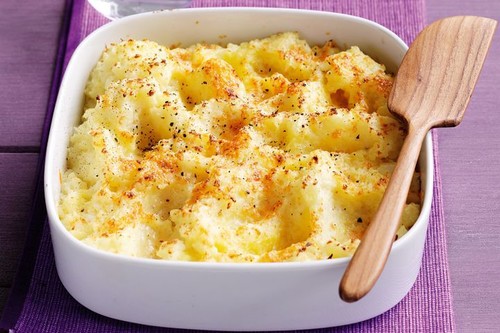 Cauliflower, potato and parmesan mash