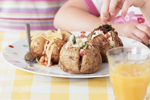 Baked jacket potatoes