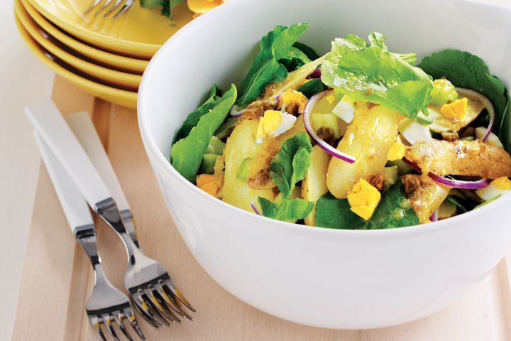 Potato & egg salad with caper dressing