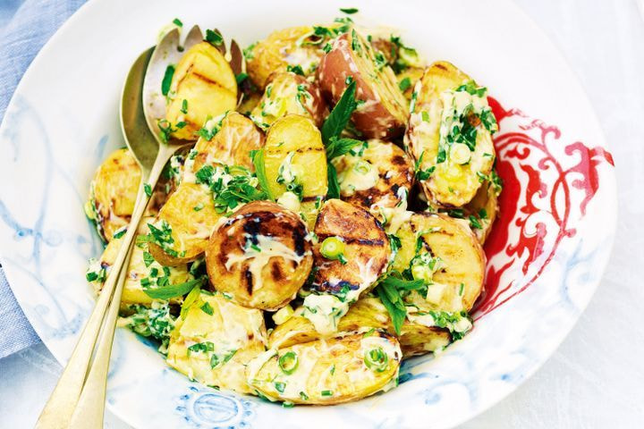 BBQ Perlas potato salad with herbs & mayonnaise
