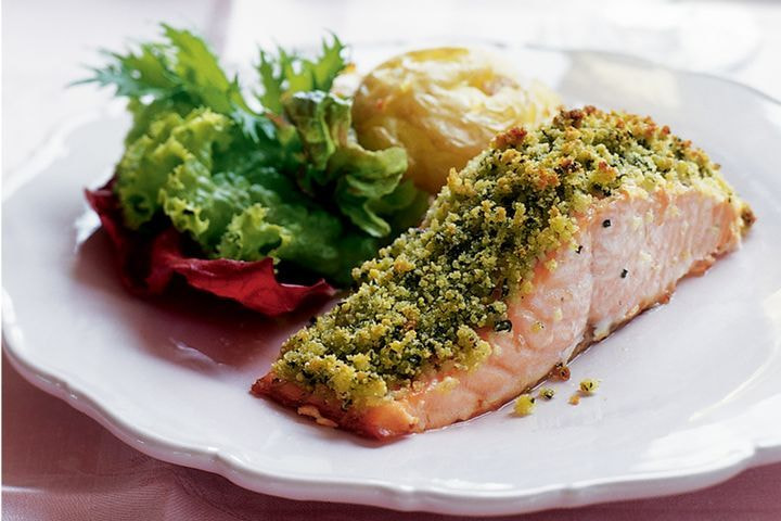Baked salmon with Vivaldi potatoes