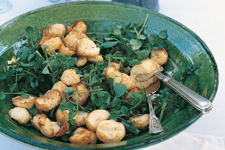 Watercress and potato salad