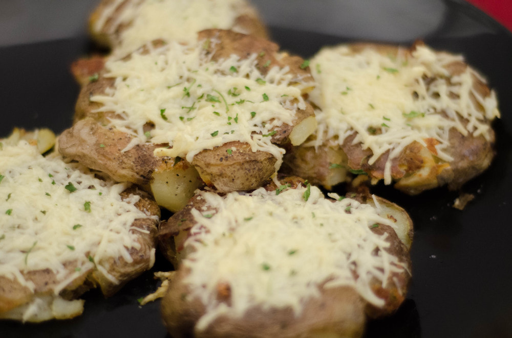 Roasted Smashed Baby Potatoes