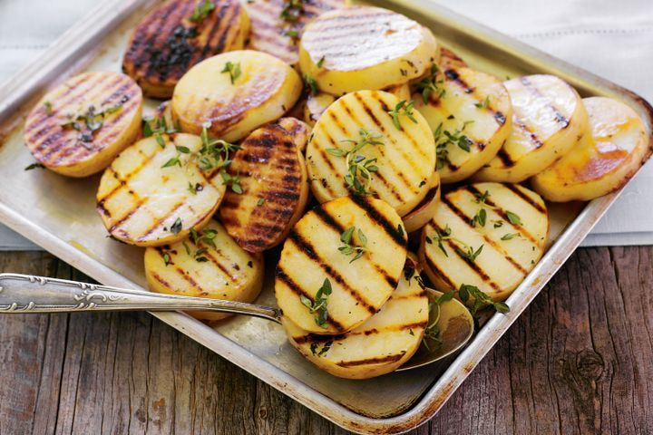 Chargrilled thyme potatoes