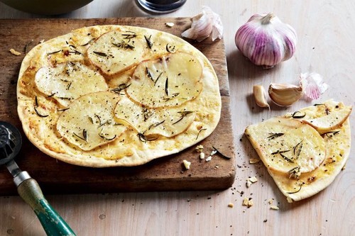 Parmesan potato pizza