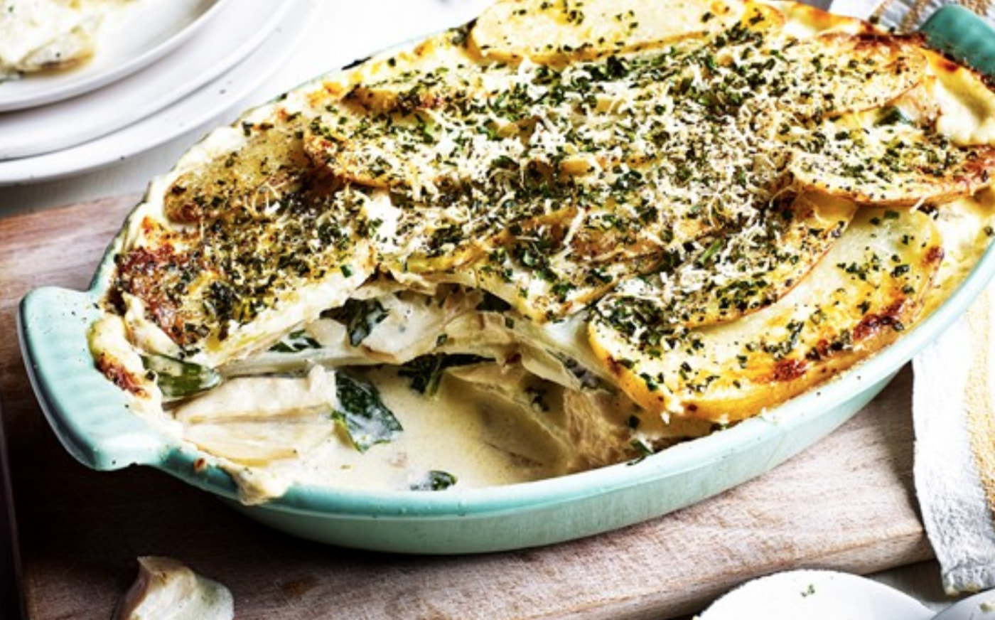 Quick Potato and Haddock Gratin / Recipes • Wilcox