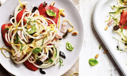 Spiralized potato salad
