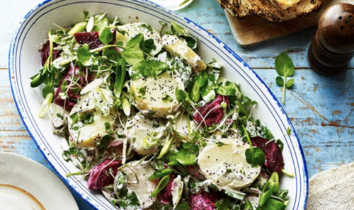 Potato Salad with Beetroot 