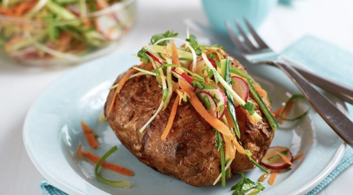 Asian Slaw Baked Potato