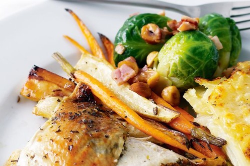Roasted carrots & parsnips
