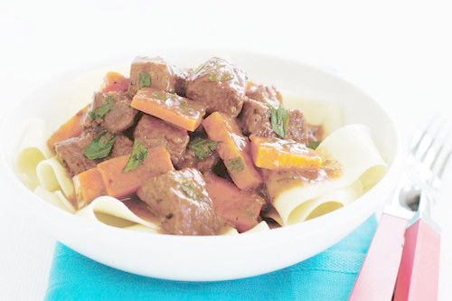 Beef and carrot ragout