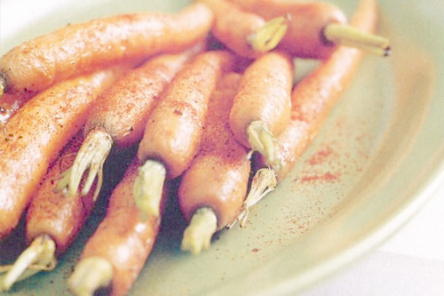 Buttered paprika carrots