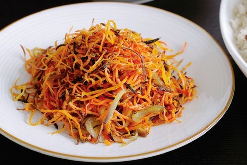 Caramelised spiced carrots