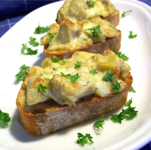 Artichoke and Onion Bruschetta