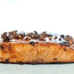 Salmon with Caramelised Onions