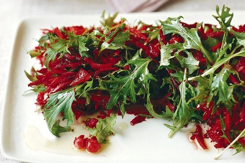 Beetroot, carrot and chickpea salad