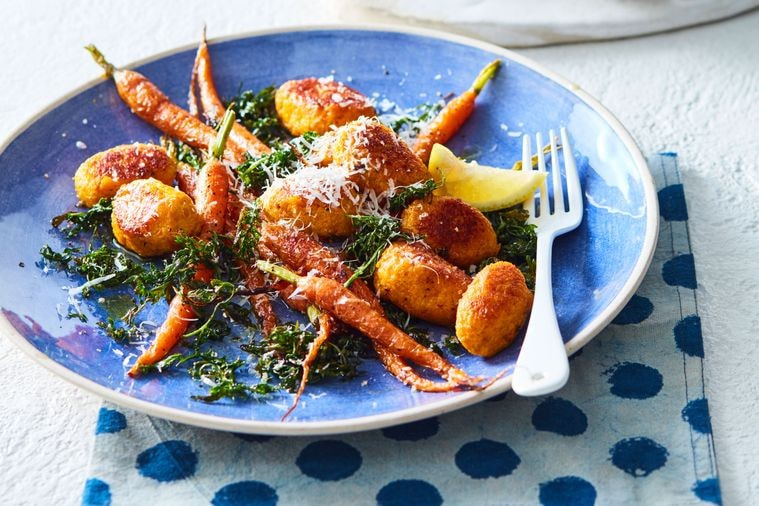 No-waste carrot gnudi