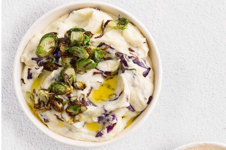 Red colcannon potato mash