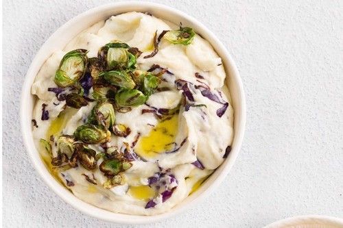 Red colcannon potato mash