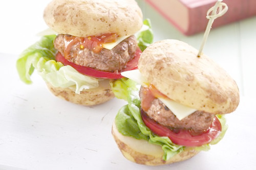 Potato cheeseburgers