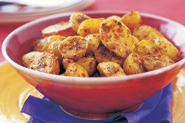 Roasted potatoes with spiced salt